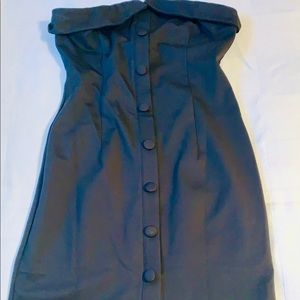 Black Strapless Party Dress